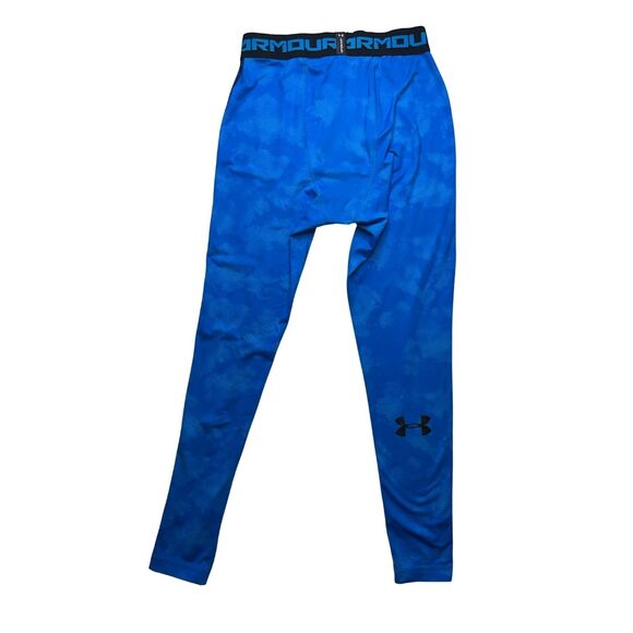5-80 UNDER ARMOUR Compression Pants HEAT GEAR Sky-Blue Large - Picture 2 of 8